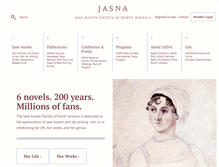 Tablet Screenshot of jasna.org